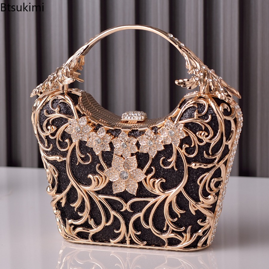 Women Bags On Sale - Hollow Out Metal Evening Bags Women's