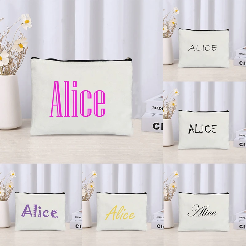 Custom Your Name Cosmetic Bag  - Women Bags Price review and price