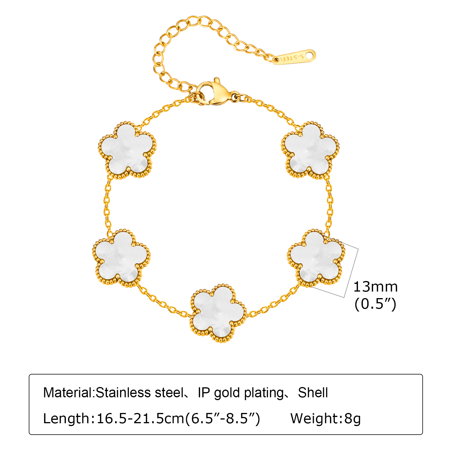 Five-petal Flower Clover Chain - Women Bags Price review and price